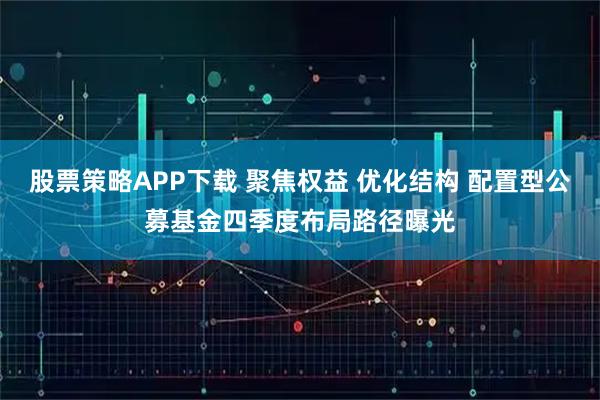 股票策略APP下载 聚焦权益 优化结构 配置型公募基金四季度布局路径曝光