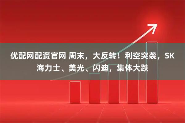 优配网配资官网 周末,大反转!利空突袭,SK海力士、美光、闪迪,集体大跌